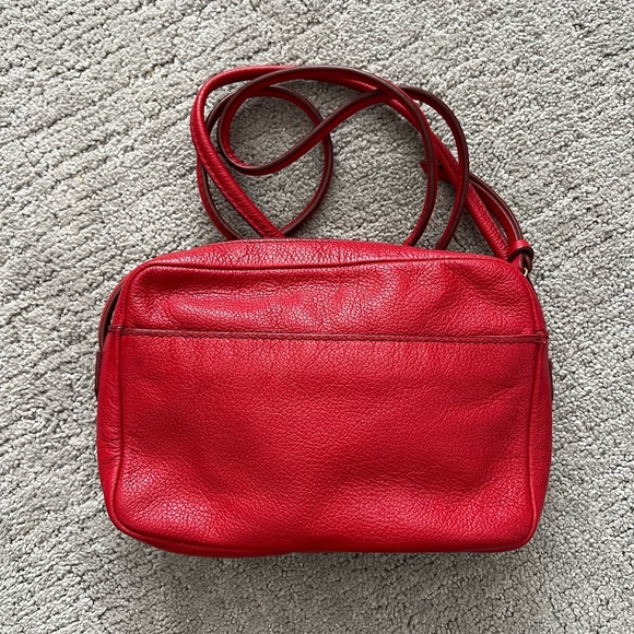 Fossil Red Leather Crossbody Bag - Picture 2 of 13